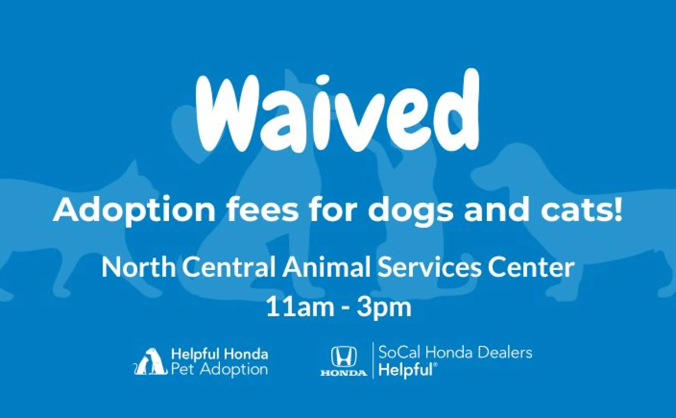 Honda Adoption Event graphic with text about the event 