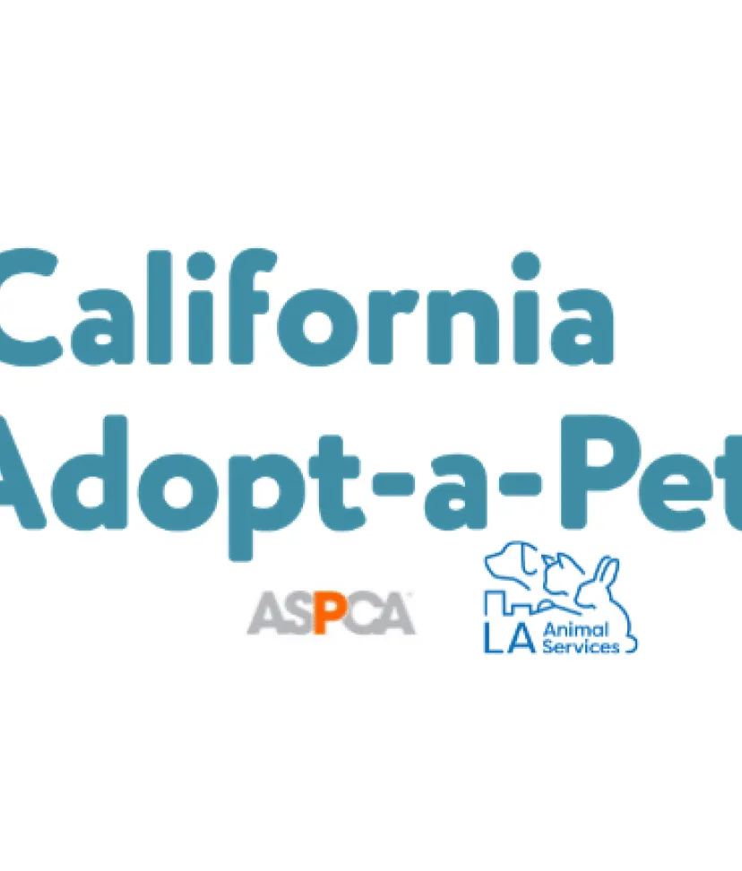 CA Adopt a Pet Day Copy with Husky & Cat and Logos from LA Animal Services and ASPCA